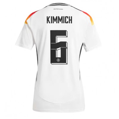 Fotbalové Dres Německo Joshua Kimmich #6 Dámské Domácí ME 2024 Krátký Rukáv Fotbalové Dres Německo Joshua Kimmich #6 Dámské Domácí ME 2024 Krátký Rukáv